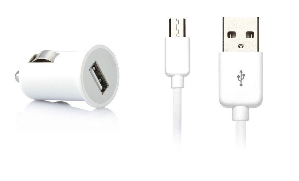 Car Charger for Intex Grand EON with USB Cable