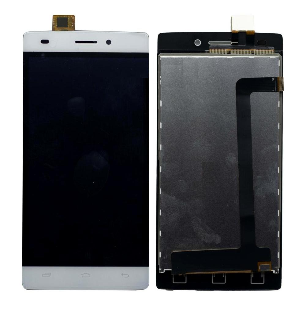 LCD with Touch Screen for Intex Aqua Ace II - White by Maxbhi.com