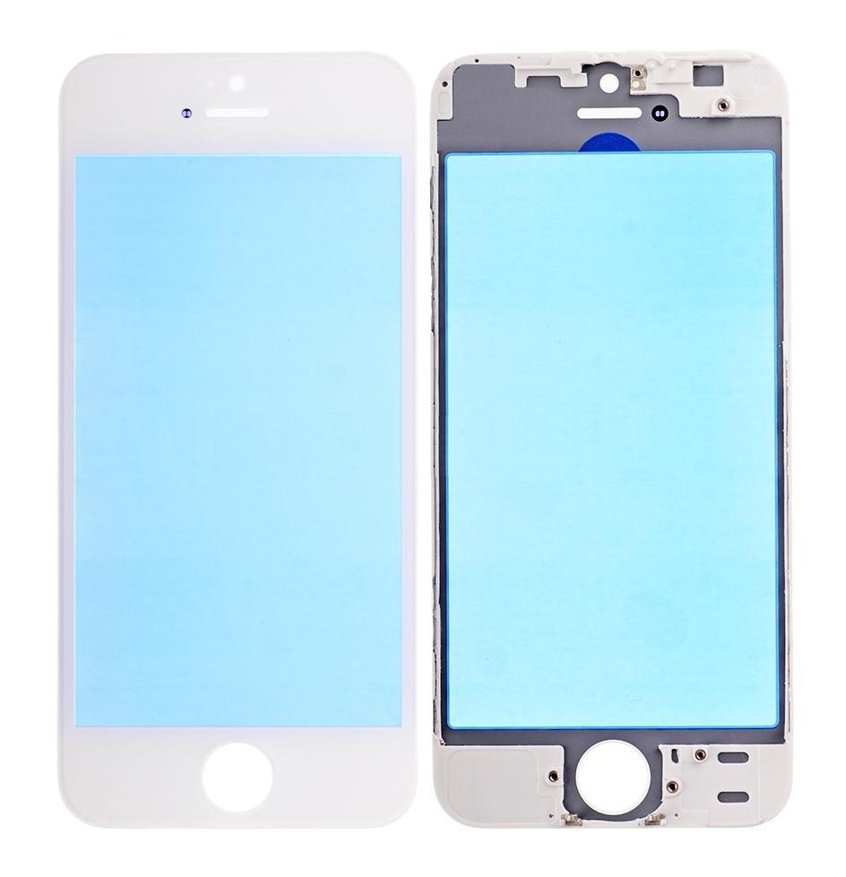 Phone Repair Part LCD Front Frame Bezel With Adhesive For IPhone 5S - White,  Replacement Part Phone Repair Frame Part, image size:944x979