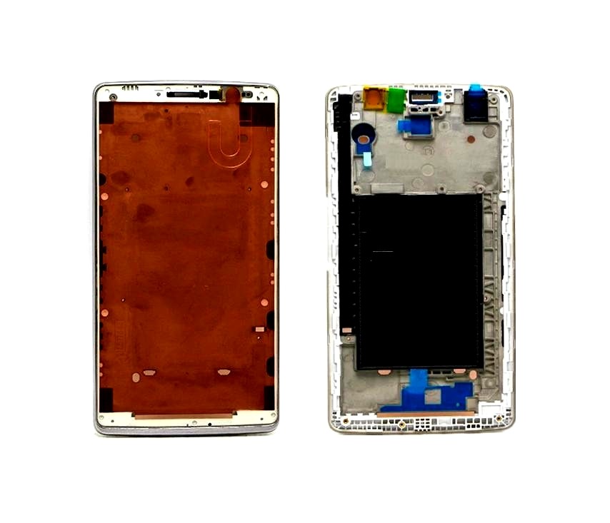 Lgpc Frame LCD Frame Middle Chassis for LG G4 Stylus - White by Maxbhi.com