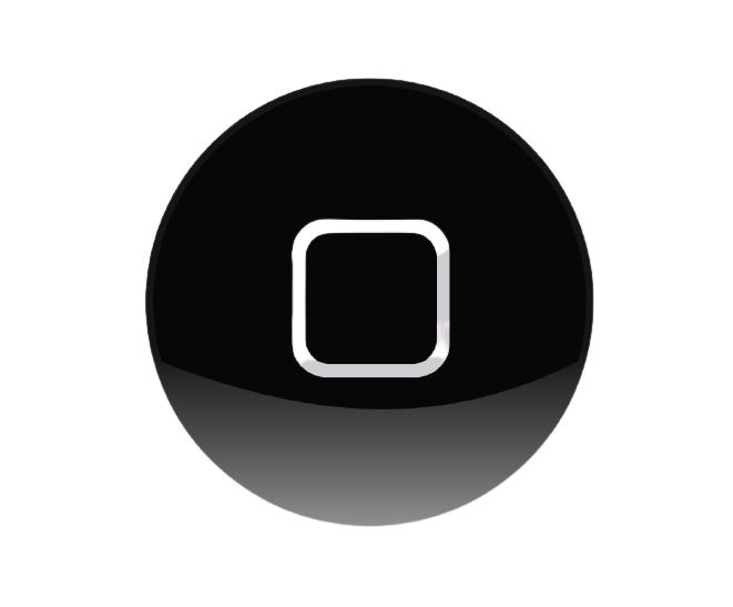 Home Button Outer for Apple iPhone Black by Maxbhi.com
