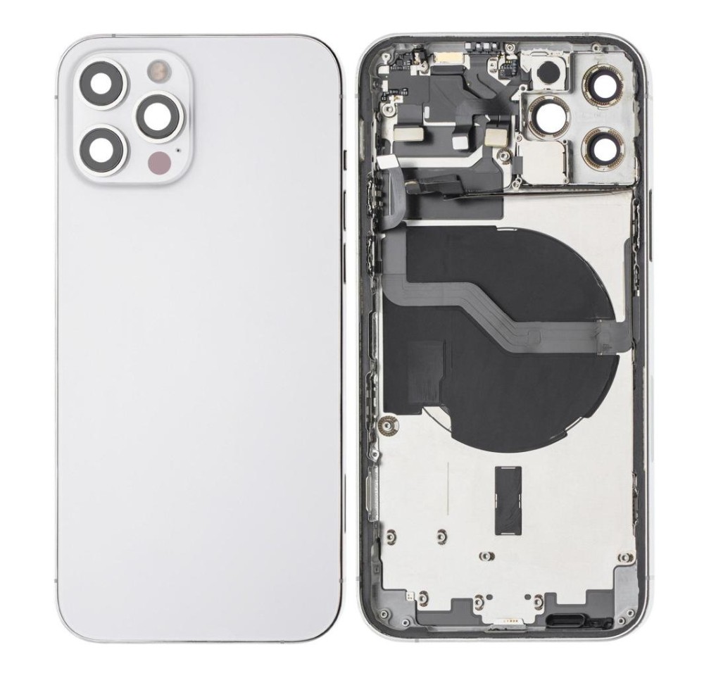 Full Body Housing for Apple iPhone 12 Pro - Silver - Maxbhi.com