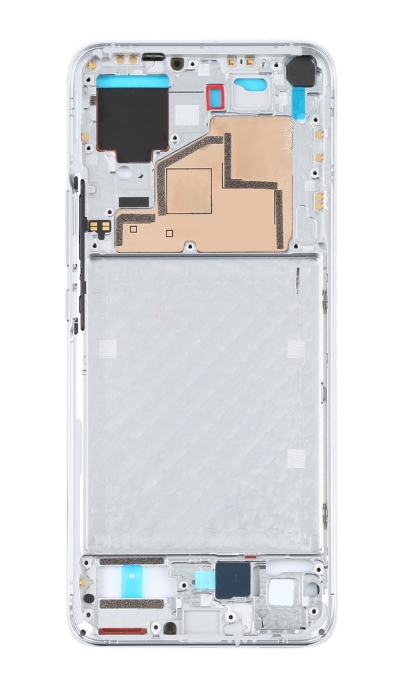 LCD Frame Middle Chassis for Xiaomi Mi 11 - White by Maxbhi.com
