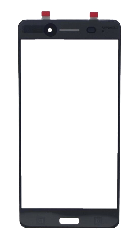 Replacement Front Glass for Nokia 6 Black by Maxbhi