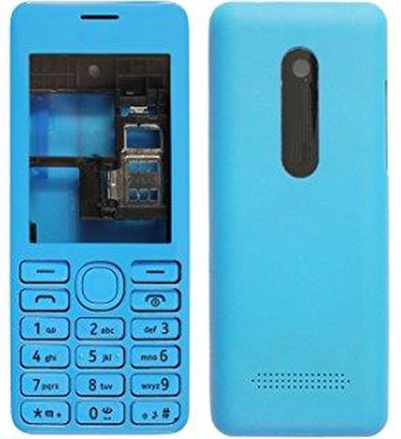 Full Body Housing for Nokia 206 Cyan