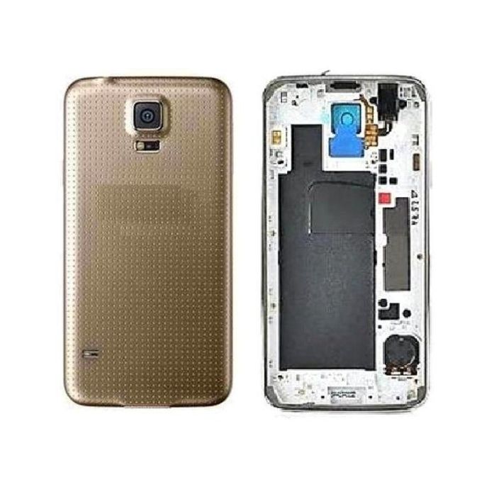 Full Body Housing for Samsung Galaxy S5 Duos Gold Maxbhi