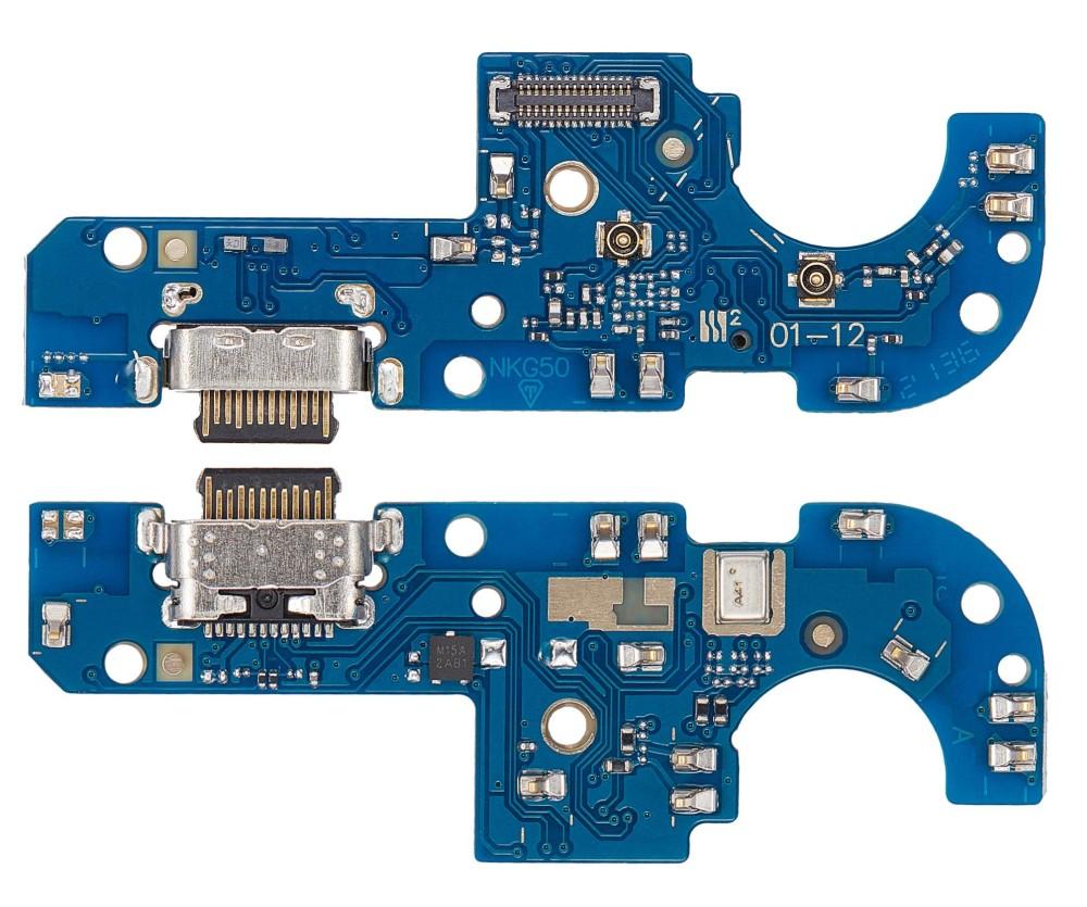 Custodia Peluche Per Nokia G50 5G A Forma Di Coniglio - Morbida Con Orecchie E Cristalli - Rosa E Bianco