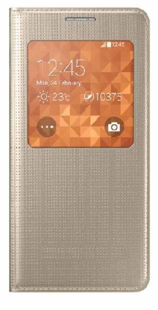 Flip Cover for Samsung Galaxy Alpha S801 Gold