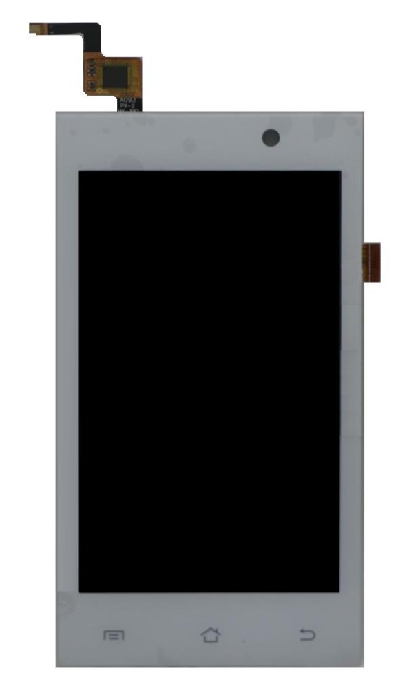LCD with Touch Screen for Micromax A093 Canvas Fire White by Maxbhi