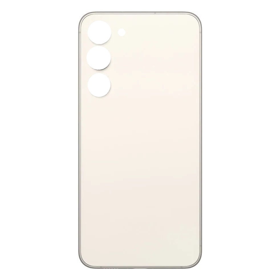 Back Panel Cover For Samsung Galaxy S23 5G Cream Maxbhi back-panel-cover-for-samsung-galaxy-s23-5g-cream-maxbhi