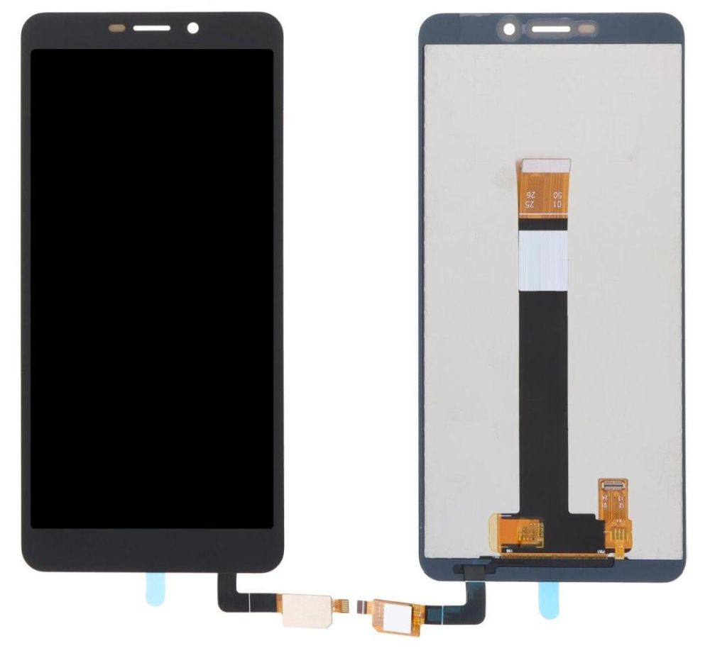 LCD with Touch Screen for Nokia C100 - Black by Maxbhi.com
