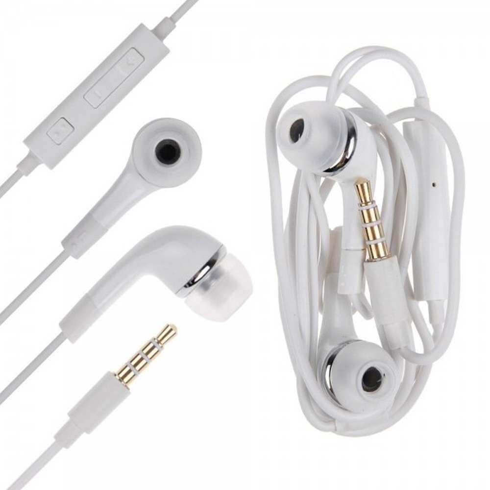 Earphone for Apple iPhone 15 Pro Max Handsfree, In-Ear Headphone, White - Main Image
