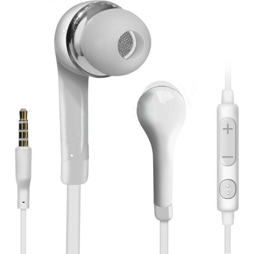 Earphone for Samsung Galaxy S6 active Handsfree, In-Ear Headphone, White