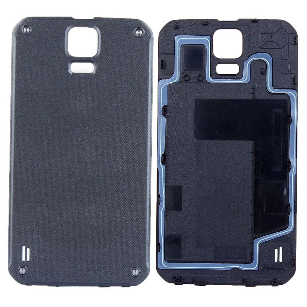 Back Panel Cover for Samsung Galaxy S5 Active SM G870A Grey Maxbhi