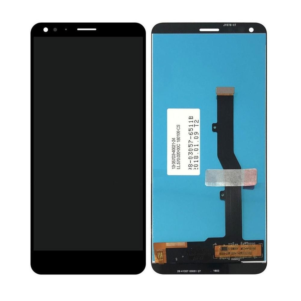 169枚 LCD with Touch Screen for ZTE Blade V9 - Black by Maxbhi.com