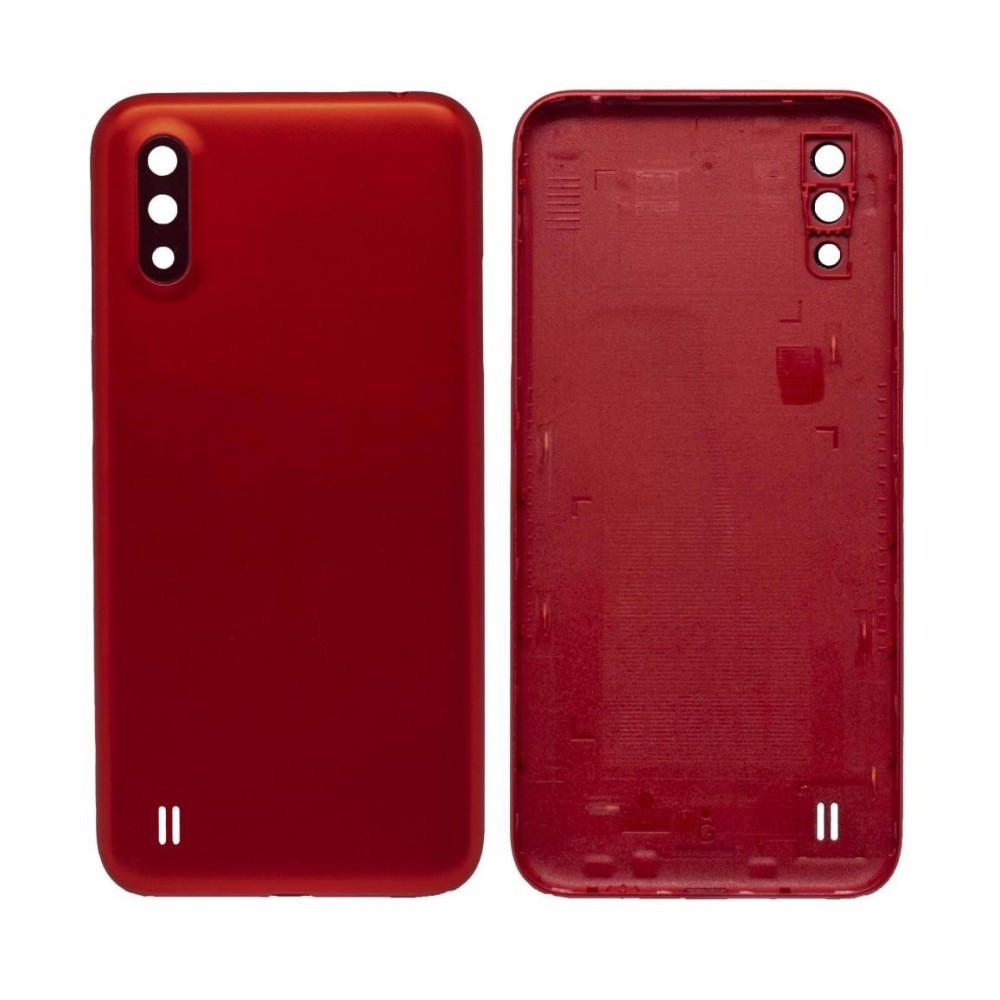 Back Panel Cover for Samsung Galaxy M01 Red Maxbhi