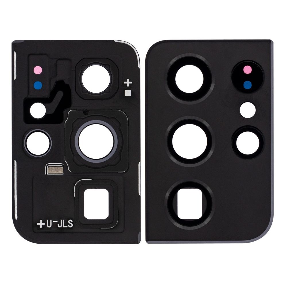 Camera Lens Glass with Frame for Samsung Galaxy S21 Ultra Black by