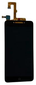 Lcd With Touch Screen For Alcatel Pulsemix Black By - Maxbhi Com