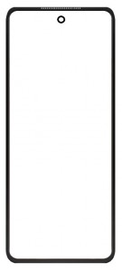 Replacement Front Glass For Motorola Razr 50 Grey By - Maxbhi Com