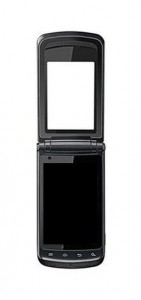 Lcd With Touch Screen For Motorola Motosmart Flip Xt611 Black By - Maxbhi.com