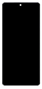 Lcd With Touch Screen For Lava Blaze X 5g Black By - Maxbhi Com