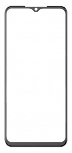 Replacement Front Glass For Itel A60 Black By - Maxbhi Com