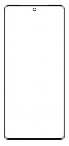 Replacement Front Glass For Blu Bold N3 Black By - Maxbhi Com