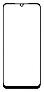 Replacement Front Glass For Samsung Galaxy M05 Black By - Maxbhi Com