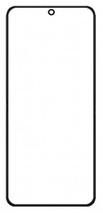 Replacement Front Glass For Honor Magic V Flip Black By - Maxbhi Com