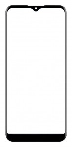 Replacement Front Glass For Nokia G100 Black By - Maxbhi Com