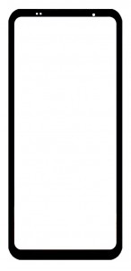 Replacement Front Glass For Ulefone Armor 24 Black By - Maxbhi Com