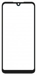 Replacement Front Glass For Itel A04 Black By - Maxbhi Com