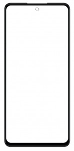 Replacement Front Glass For Vivo Y27s Black By - Maxbhi Com