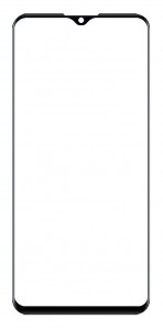Replacement Front Glass For I Kall Z20 Black By - Maxbhi Com