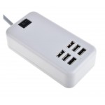 6 Port Multi USB HighQ Fast Charger for Alcatel One Touch Pop C3 4033D - Maxbhi.com