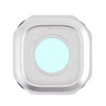 Camera Lens Glass With Frame For Samsung Galaxy A9 White By - Maxbhi Com