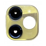 Camera Lens Glass With Frame For Infinix Smart 8 Plus White By - Maxbhi Com
