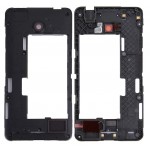 Middle Frame Ring Only For Nokia Lumia 630 3g White By - Maxbhi Com