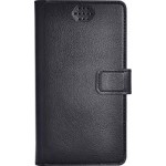 Flip Cover for Intex Aqua P3 - Black