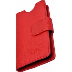 Flip Cover for Digimac Vivo Black - Red