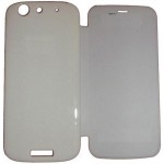 Flip Cover for Micromax Canvas Gold A300 - White