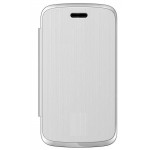 Flip Cover for Zen Ultrafone 306 Play - White
