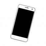 Middle Frame Ring Only for Lava Iris X5 Black