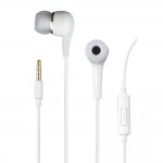 Earphone for Alcatel One Touch Pop C2 - Handsfree, In-Ear Headphone, 3.5mm, White