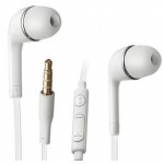 Earphone for Alcatel One Touch Snap Dual SIM with dual SIM - Handsfree, In-Ear Headphone, White