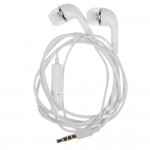 Earphone for Samsung Galaxy Ace 3 GT-S7272 with dual sim - Handsfree, In-Ear Headphone, White
