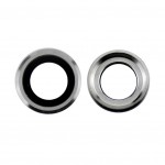 Camera Lens Glass With Frame For Apple Iphone 6 Plus Silver By - Maxbhi Com