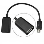 USB OTG Adapter Cable for Videocon Infinium Z51 Nova