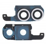 Camera Lens Glass With Frame For Samsung Galaxy Z Flip6 Silver By - Maxbhi Com