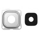Camera Lens Glass With Frame For Samsung Galaxy A8 2016 White By - Maxbhi Com